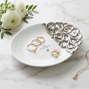 Verdici Design Silver Oval Serving Tray Platter Salvo Gifts Boston Vintage Decor